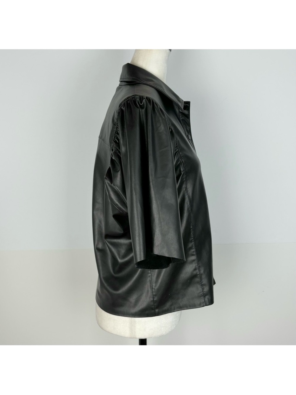 All Saints black vegan Bella shirt - Picture 6 of 10